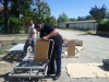 Rangement des matériels par les bénévoles en 2014 à Montluçon