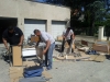 Rangement des matériels par les bénévoles en 2014 à Montluçon